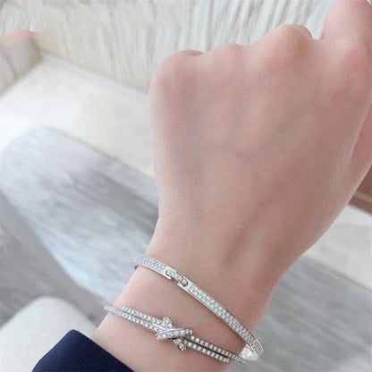 [Super Jewellery]JEUX DE BRACELET DIAMONDS SILVER