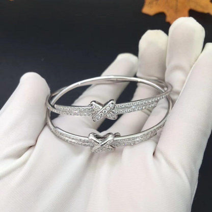 [Super Jewellery]JEUX DE BRACELET DIAMONDS SILVER