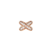 [Super Jewellery]JEUX DE PINK GOLD DIAMOND EARRINGS