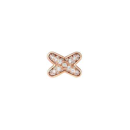 [Super Jewellery]JEUX DE PINK GOLD DIAMOND EARRINGS
