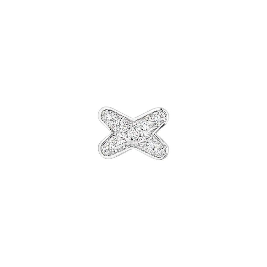 [Super Jewellery]JEUX DE SILVER DIAMOND EARRINGS