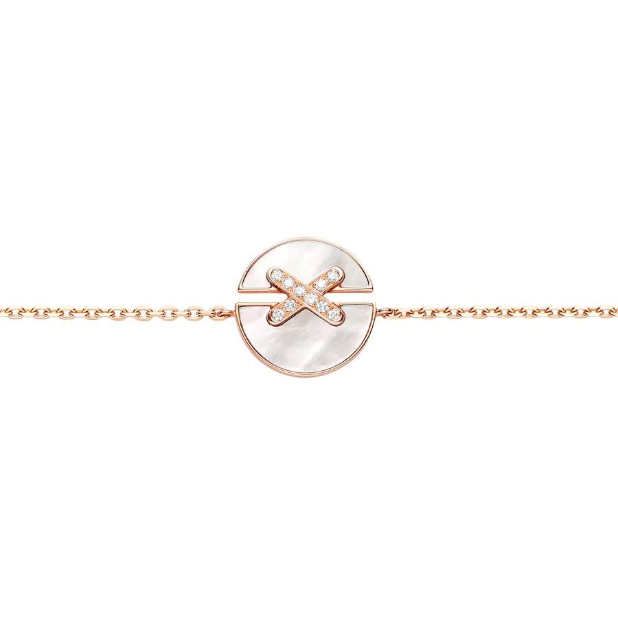 [Super Jewellery]JEUX DE BRACELET MOP PINK GOLD DIAMONDS
