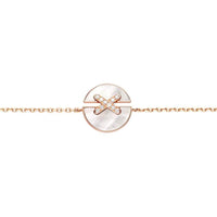 [Super Jewellery]JEUX DE BRACELET MOP PINK GOLD DIAMONDS