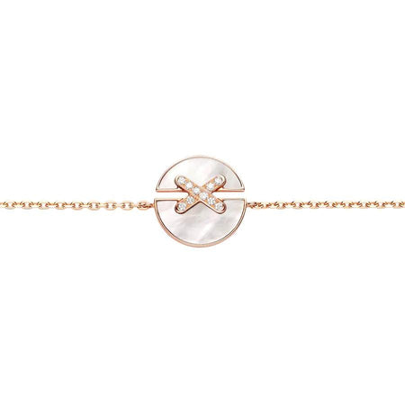 [Super Jewellery]JEUX DE BRACELET MOP PINK GOLD DIAMONDS