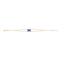 [Super Jewellery]Hollow Design Four-Leaf Clover Flower Shape Bracelet