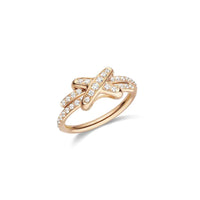 [Super Jewellery]JEUX DE RING PINK GOLD DIAMOND