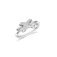 [Super Jewellery]JEUX DE SILVER DIAMOND RING