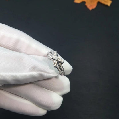 [Super Jewellery]JEUX DE SILVER DIAMOND RING