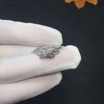 [Super Jewellery]JEUX DE SILVER DIAMOND RING
