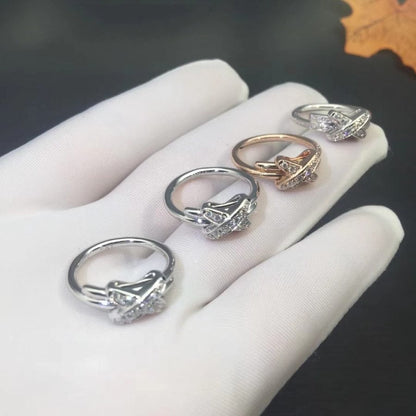 [Super Jewellery]JEUX DE SILVER DIAMOND RING