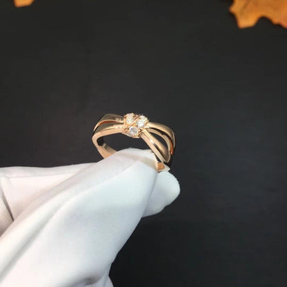 [Super Jewellery]LIENS RING PINK GOLD DIAMOND