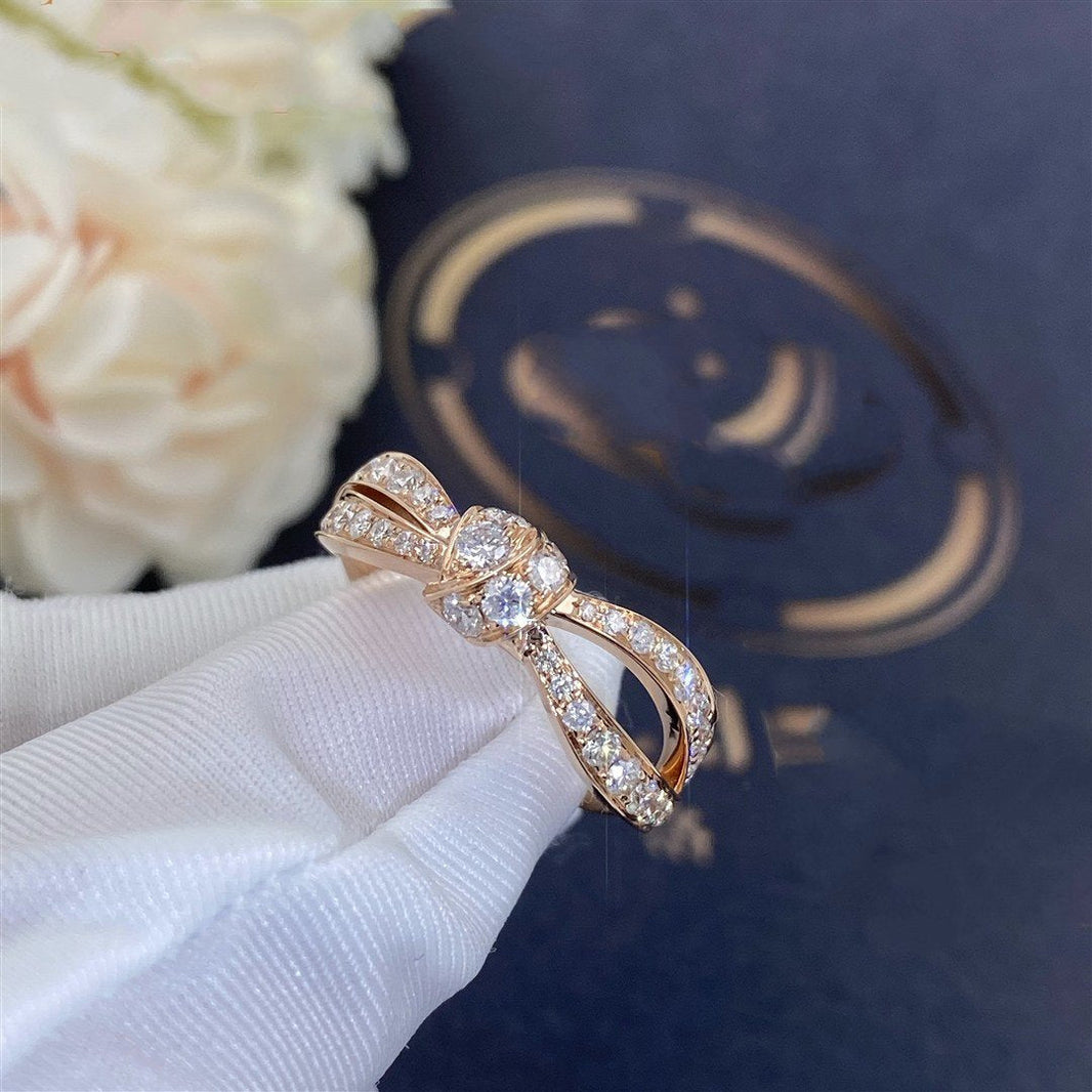 [Super Jewellery]LIENS PINK GOLD DIAMOND RING