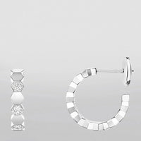[Super Jewellery]Hollow Design Four-Leaf Clover Flower Shape Earrings