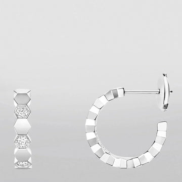 [Super CiCi ]Hollow Design Four-Leaf Clover Flower Shape Earrings