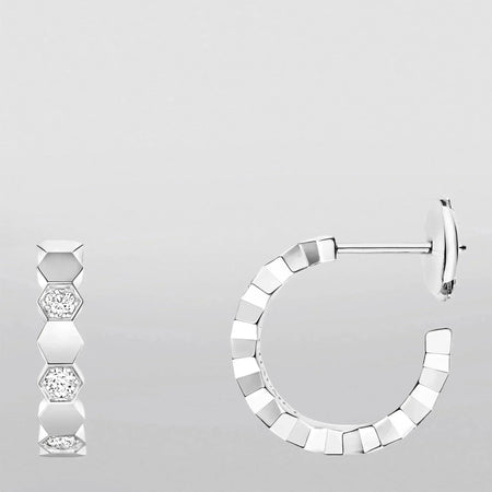 [Super Jewellery]Hollow Design Four-Leaf Clover Flower Shape Earrings