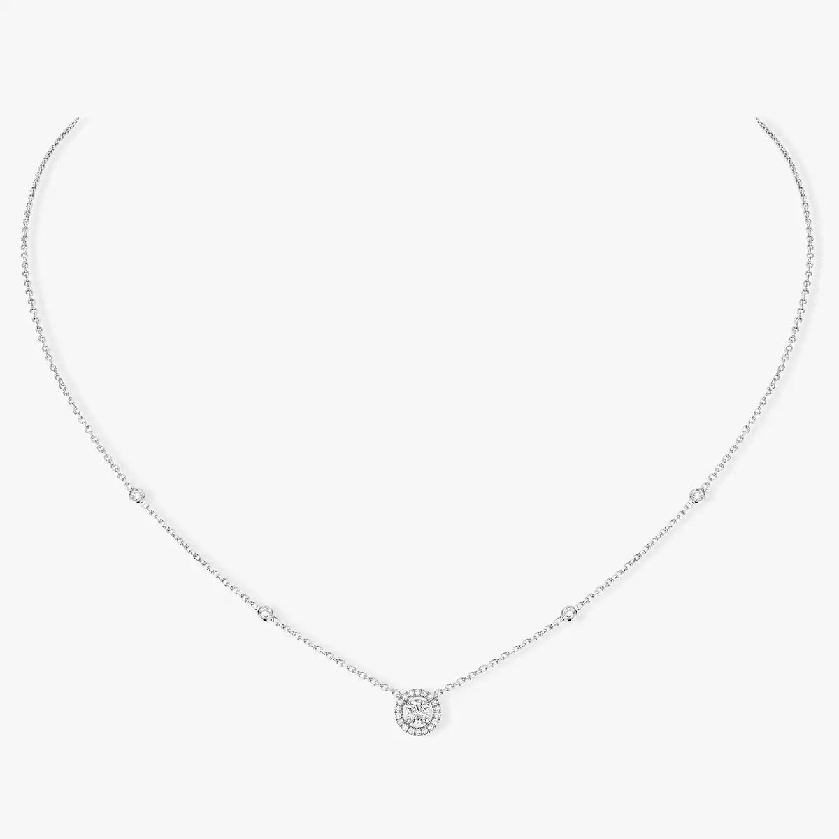 [Super CiCi]Diamant-Halskette 0,20ct Brillantschliff Joy