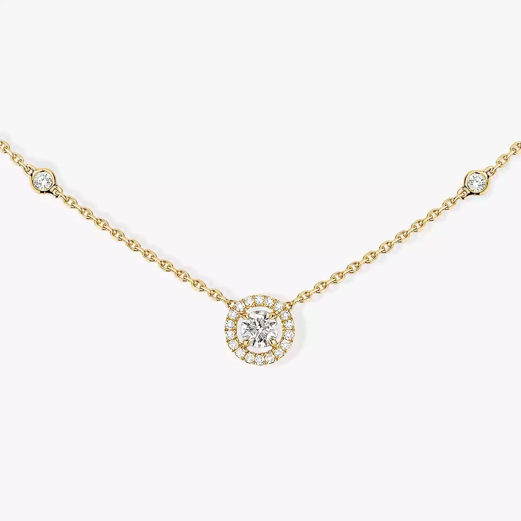 [Super Jewellery]Diamond Necklace 0,20ct Brilliant Shape Joy
