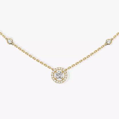 [Super Jewellery]Diamond Necklace 0,20ct Brilliant Shape Joy