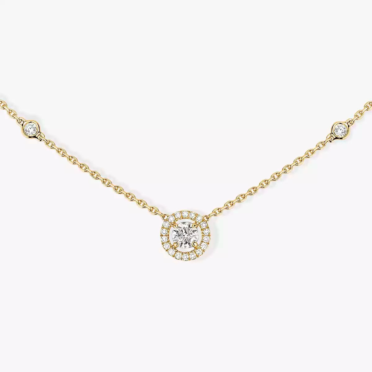 [Super CiCi]Diamant-Halskette 0,20ct Brillantschliff Joy