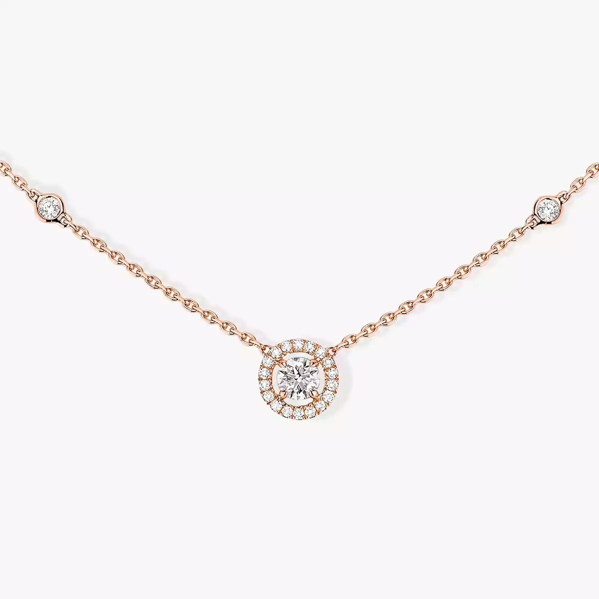 [Super CiCi]Diamant-Halskette 0,20ct Brillantschliff Joy