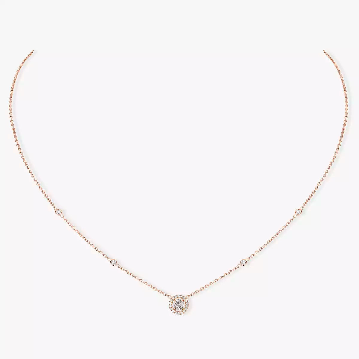 [Super CiCi]Diamant-Halskette 0,20ct Brillantschliff Joy