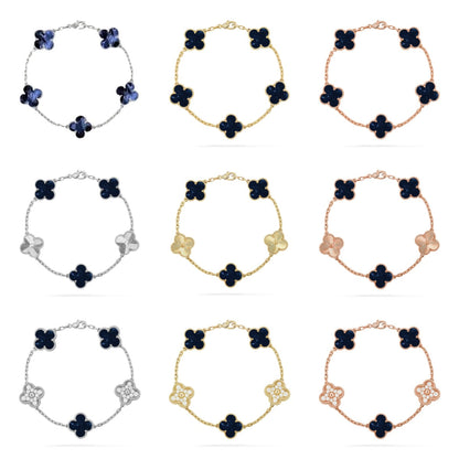 [Super Jewellery]CLOVER 5 MOTIF PIETERSITE BRACELET COLLECTION