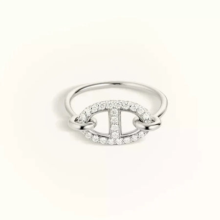 [Super Jewellery]RONDE SMALL SILVER DIAMOND RING
