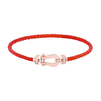 [Super Jewellery]FORCE 10 HALF DIAMOND PINK GOLD RED CORDERI LARGE AND MEDIUM MODEL