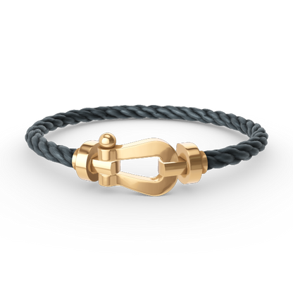 [Super Jewellery]FORCE LARGE HORSESHOE NO DIAMOND BRACELET GOLD