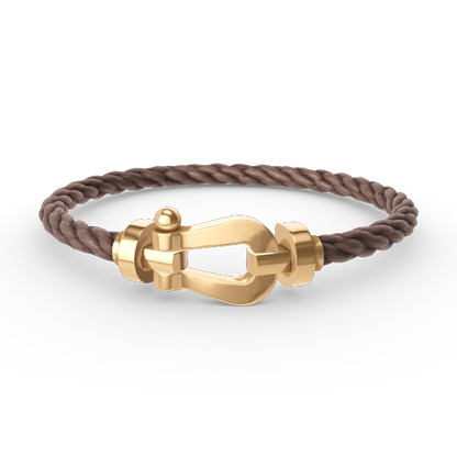 [Super Jewellery]FORCE LARGE HORSESHOE NO DIAMOND BRACELET GOLD