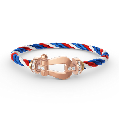 [Super Jewellery]FORCE LARGE HORSESHOE HALF DIAMOND BRACELET ROSE GOLD