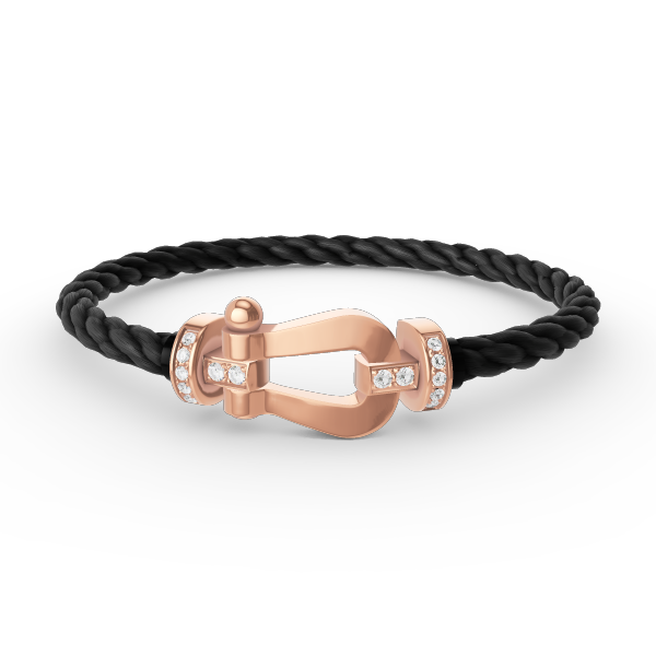 [Super Jewellery]FORCE LARGE HORSESHOE HALF DIAMOND BRACELET ROSE GOLD