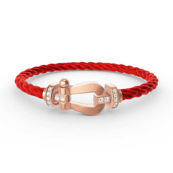 [Super Jewellery]FORCE LARGE HORSESHOE HALF DIAMOND BRACELET ROSE GOLD