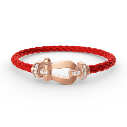 [Super Jewellery]FORCE LARGE HORSESHOE HALF DIAMOND BRACELET ROSE GOLD