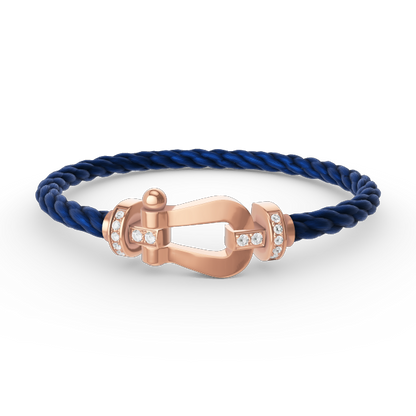[Super Jewellery]FORCE LARGE HORSESHOE HALF DIAMOND BRACELET ROSE GOLD