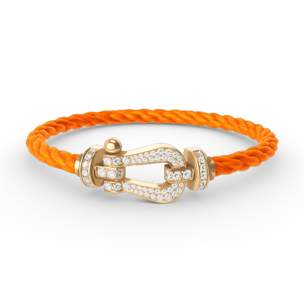 [Super Jewellery]FORCE LARGE HORSESHOE FULL DIAMOND BRACELET GOLD