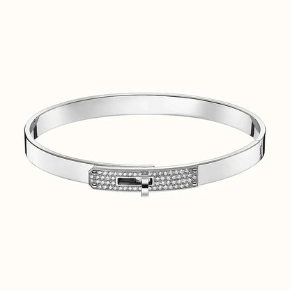 [Super Jewellery]KELLY SILVER DIAMOND BRACELET