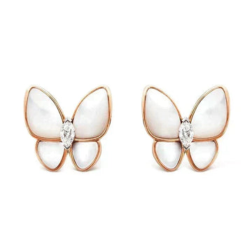 [Super CiCi ]BUTTERFLY MOP DIAMOND EARRINGS