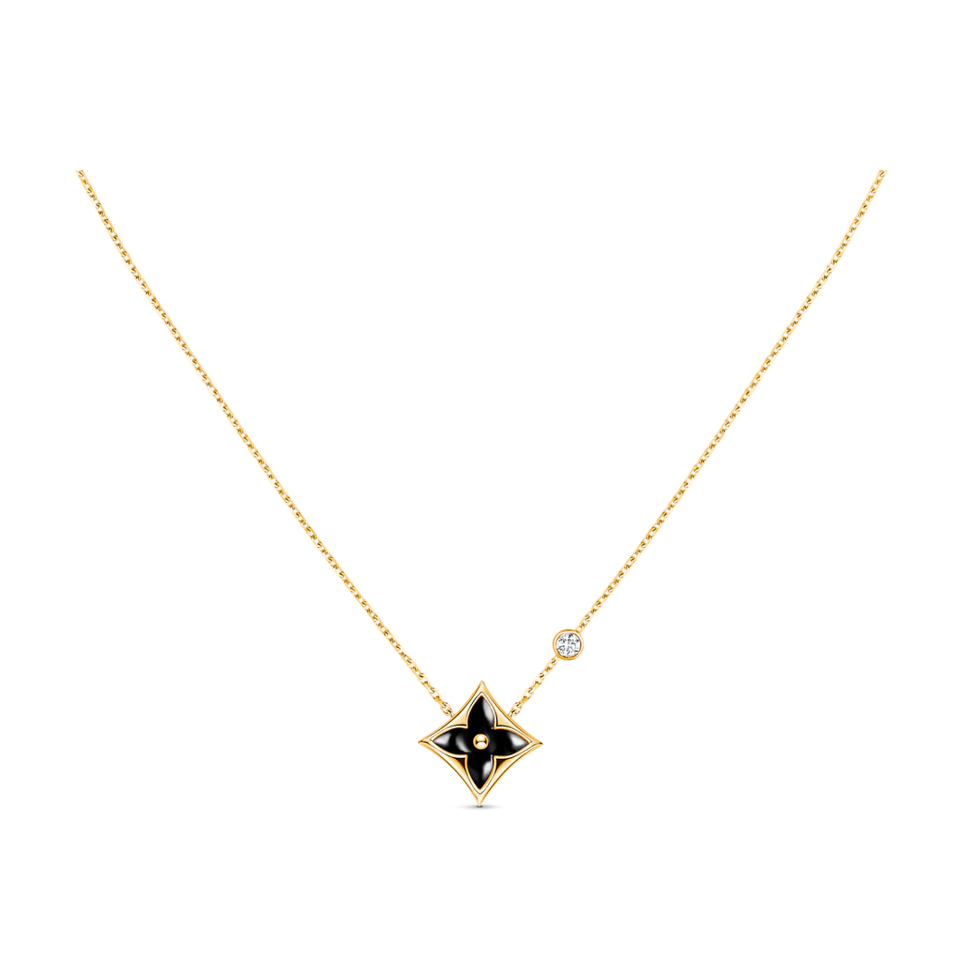 [Super Jewellery]STAR BLACK MOP NECKLACE