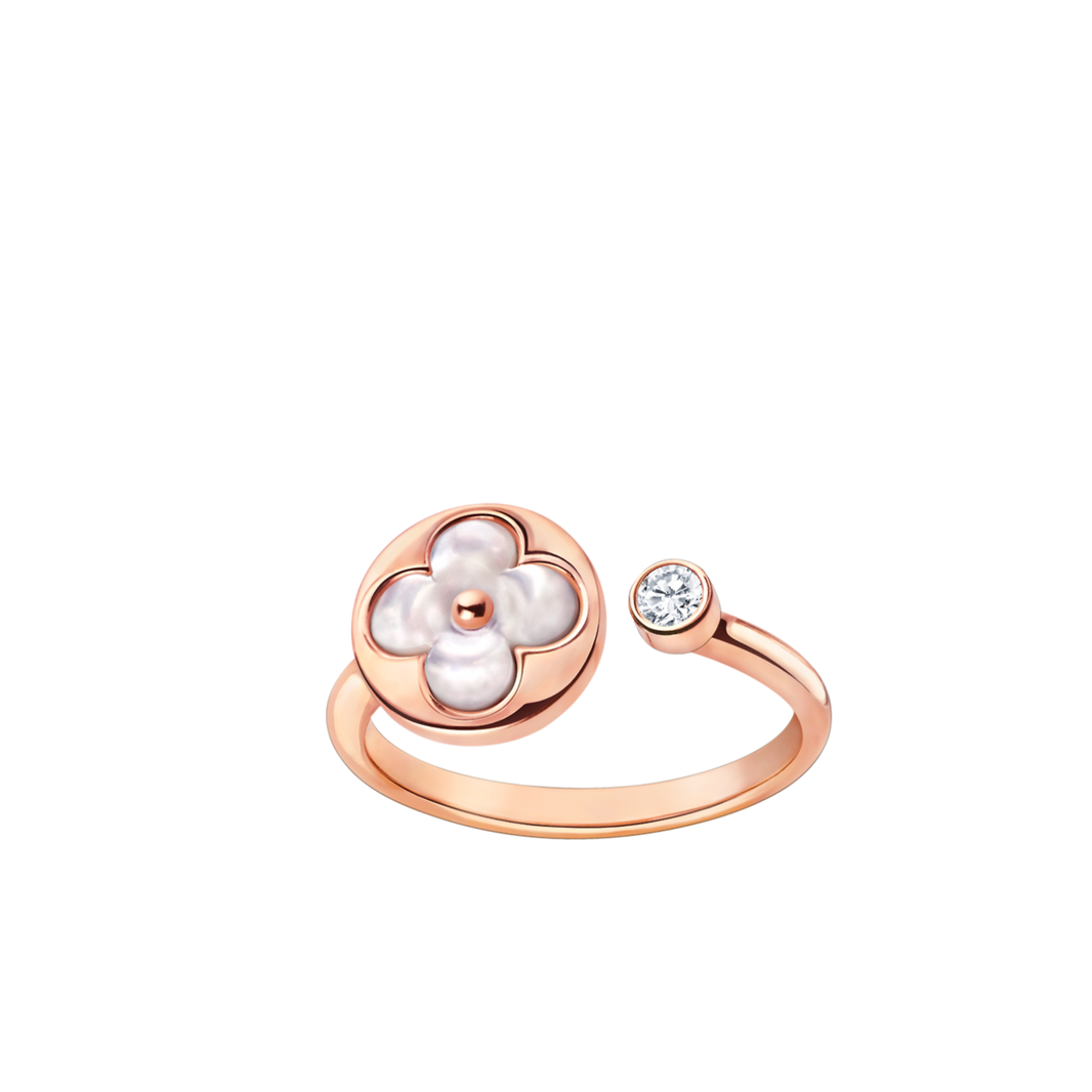 [Super Jewellery]SUN 1 DIAMOND PINK MOP RING
