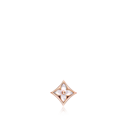 [Super Jewellery]STAR MOP PINK GOLD EARRINGS