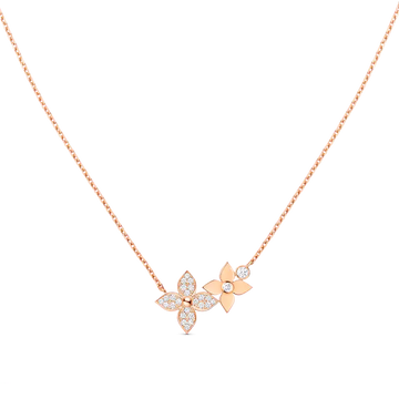 [Super CiCi ]STAR BLOSSOM HALSKETTE ROSÉGOLD DIAMANTEN