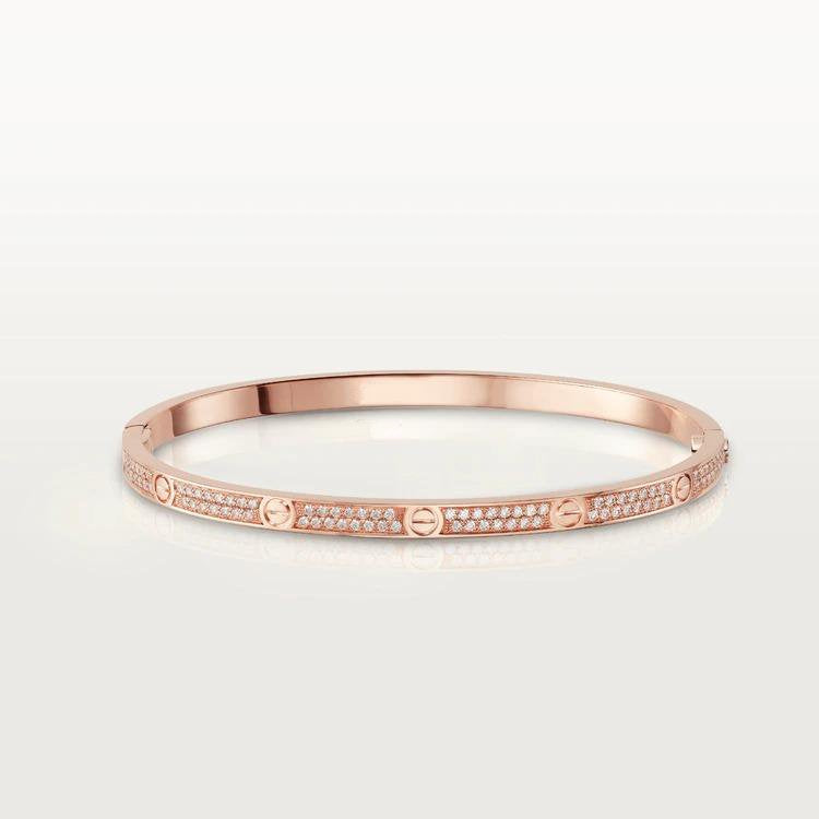 [Super Jewellery]LOVE BRACELET 3.65MM DIAMOND-PAVED