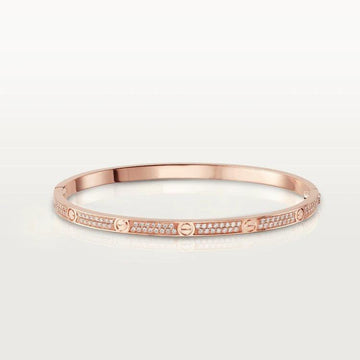 [Super CiCi ]LOVE BRACELET 3.65MM DIAMOND-PAVED
