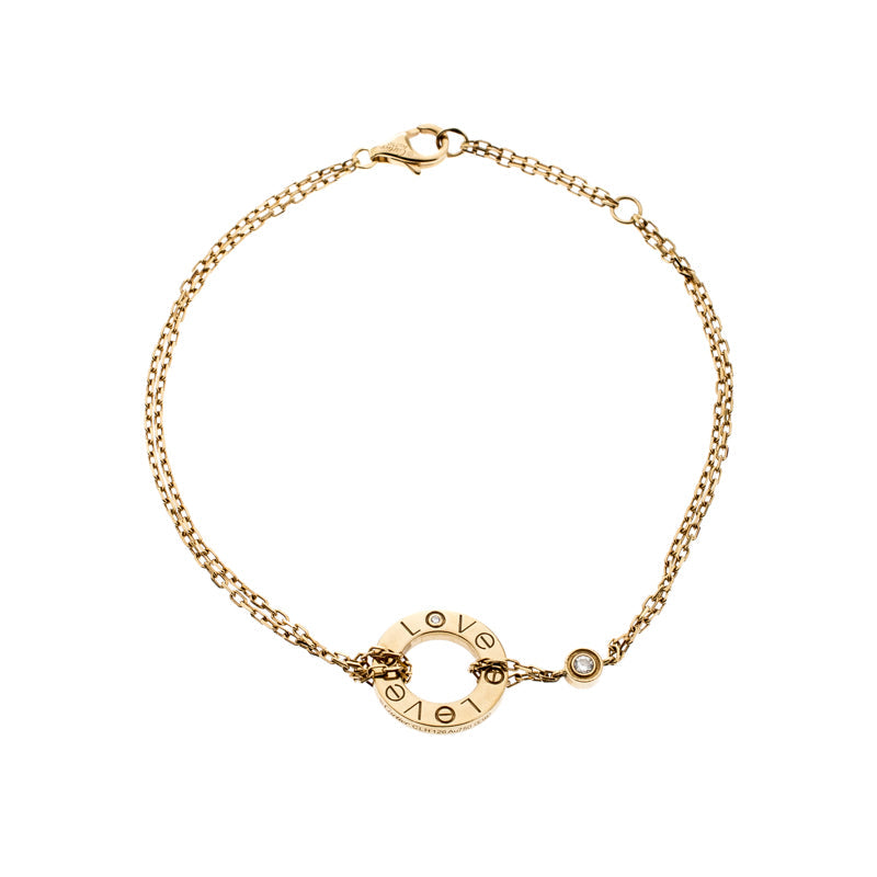 [Super Jewellery]LOVE BRACELET 2 DIAMOND