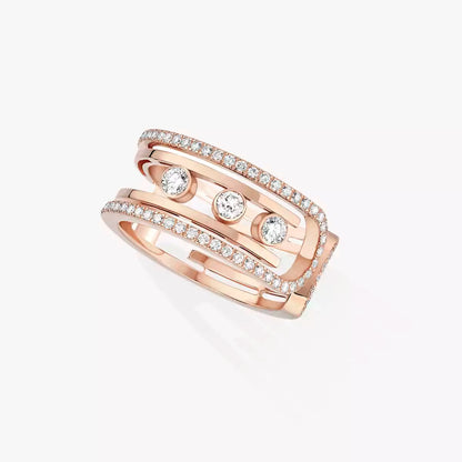 [Super Jewellery]Move 10th Diamond Ring in Gold