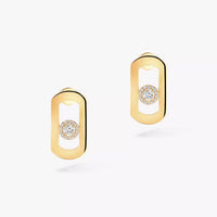 [Super Jewellery]So Move Diamond Earrings in Yellow Gold