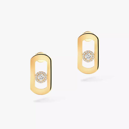 [Super Jewellery]So Move Diamond Earrings in Yellow Gold