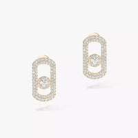 [Super Jewellery]So Move Pave_-Set Diamond Earrings in Silver