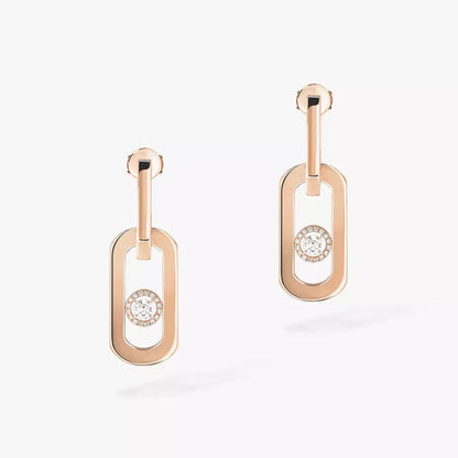 [Super Jewellery]So Move XL Diamond Pendant Earrings